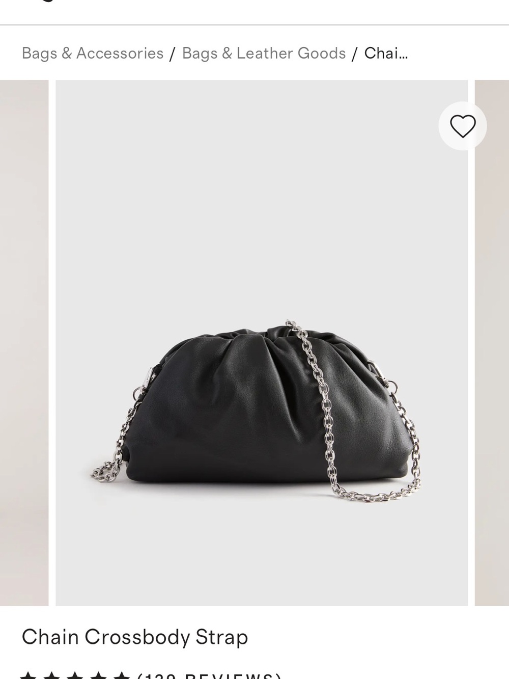 Quince Silver Chain Crossbody Strap - Picture 3 of 7